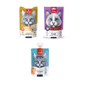 Wanpy Sıvı 3x25 + Fileto + Ezme Karma Kedi Ödülü
