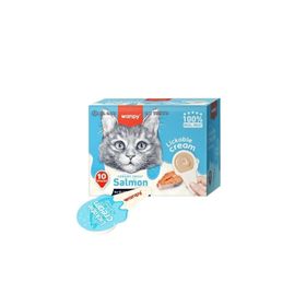 Wanpy Somonlu Kaşık Krema 10x16 gr Kedi Ödül Maması