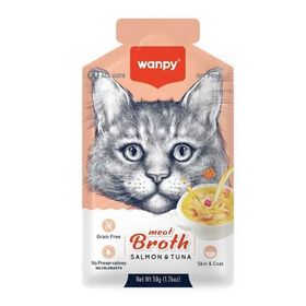 Wanpy Somonlu ve Ton Balıklı 50 GR Kedi Çorbası