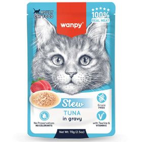 Wanpy Stew Pouch Ton Balıklı 70 gr Yaş Kedi Maması