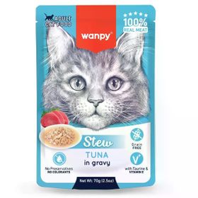 Wanpy Stew Pouch Ton Balıklı 70 gr Yaş Kedi Maması