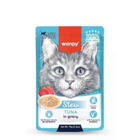 Wanpy Stew Pouch Ton Balıklı 70 gr Yaş Kedi Maması