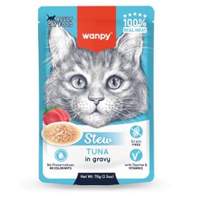 Wanpy Stew Pouch Ton Balıklı 70 gr Yaş Kedi Maması