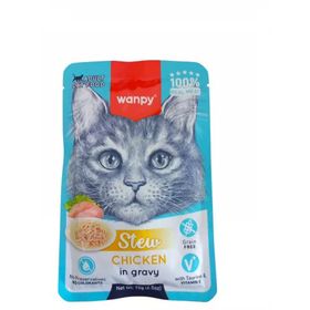 Wanpy Stew Sos İçinde Tavuklu 70 gr Yetişkin Kedi Konservesi