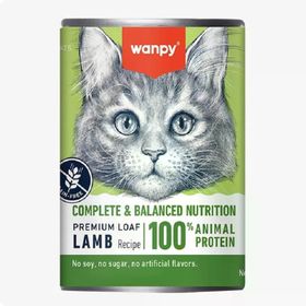 Wanpy Tahılsız %100 Kuzulu 375 gr Kedi Konservesi