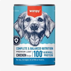Wanpy Tahılsız %100 Tavuk Etli 375 gr Köpek Konservesi