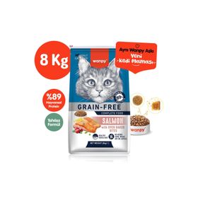 Wanpy Tahılsız Somonlu 8 kg Yetişkin Kedi Maması