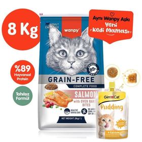 Wanpy Tahılsız Somonlu 8 kg Yetişkin Kedi Maması