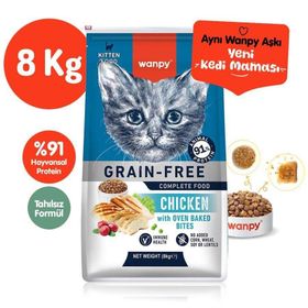 Wanpy Tahılsız Tavuklu 8 kg Yavru Kedi Maması