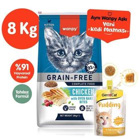 Wanpy Tahılsız Tavuklu 8 kg Yavru Kedi Maması