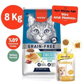Wanpy Tahılsız Tavuklu 8 kg Yetişkin Kedi Maması