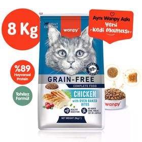 Wanpy Tahılsız Tavuklu 8 kg Yetişkin Kedi Maması