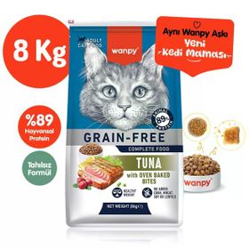 Wanpy Tahılsız Ton Balıklı 8 kg Yetişkin Kedi Maması