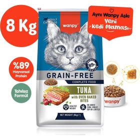 Wanpy Tahılsız Ton Balıklı 8 kg Yetişkin Kedi Maması