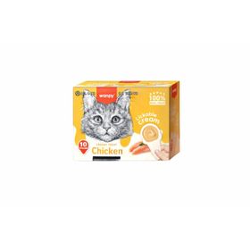 Wanpy Tavuklu Kaşıklı 10x16 gr Kedi Ödül Kreması