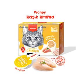 Wanpy Tavuklu Kaşıklı 10x16 gr Kedi Ödül Kreması