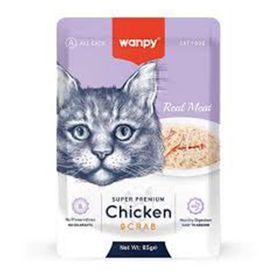 Wanpy Tavuklu ve Yengeçli 85 gr Yaş Kedi Mama