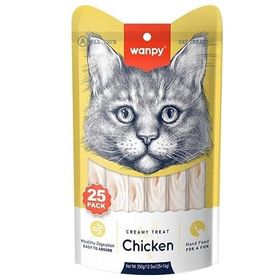 Wanpy Tavuklu Yengeçli Sıvı 25x14 gr Kedi Ödül Maması
