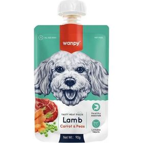 Wanpy Taze Kuzulu Bezelye ve Havuçlu 12x90 gr Köpek Et Ezmesi