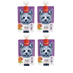 Wanpy Taze Ördekli ve Havuçlu Et Ezmesi Doğal 4x90 gr Köpek Ödülü