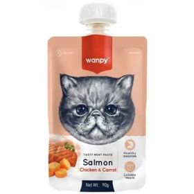 Wanpy Taze Somonlu ve Tavuklu 90 gr Kedi Et Ezmesi