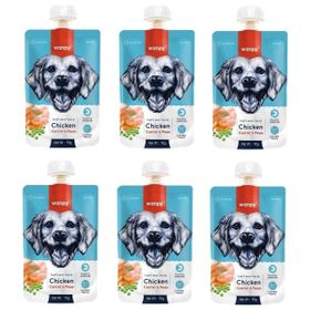 Wanpy Taze Tavuklu ve Havuçlu Et Ezmesi Doğal 6x90 gr Köpek Ödülü