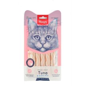 Wanpy Ton Balığı - Karides 5 x 14 gr Sıvı Kedi Ödülü