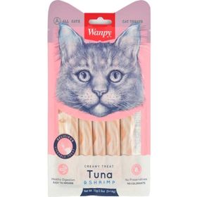 Wanpy Ton Balığı - Karides 5 x 14 gr Sıvı Kedi Ödülü