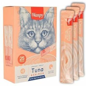 Wanpy Ton Balığı ve Karidesli Sıvı 25x14 gr Kedi Ödül Maması