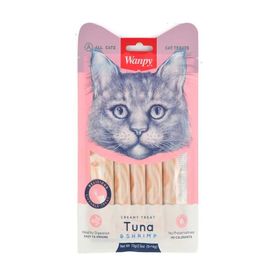 Wanpy Ton Balığı&Karides 5x14 gr Sıvı Kedi Ödül Maması