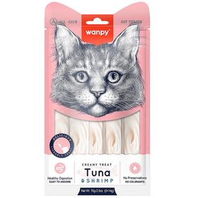 Wanpy Ton Balıklı ve Karidesli 5x14 gr Kedi Ödül Maması
