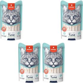 Wanpy Ton ve Morina Balıklı 25x14 gr 4 Adet Kedi Ödül Maması