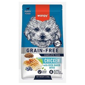 Wanpy With Oven Baked Bites Tahılsız Tavuklu 1.5 kg Yavru Köpek Kuru Maması