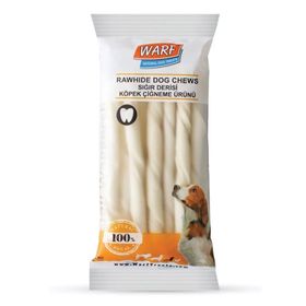Warf Köpekler İçin Beyaz 12 cm Burgu Kemik