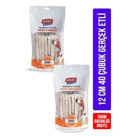 Warf Kuzu Iskembeli 400 gr ve Dana Yürekli 400 gr Munchy Çubuk