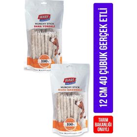 Warf Kuzu Iskembeli 400 gr ve Dana Yürekli 400 gr Munchy Çubuk