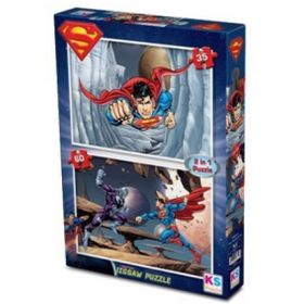 Warner Bros Superman- Puzzle - (Yapboz) 2'si 1 arada