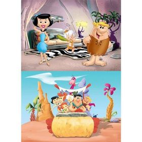 Warner Bros Taş Devri - Puzzle (Yapboz) 2'si 1 arada (35+60 Parça