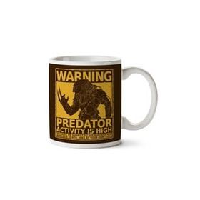 Warning Pedator Activity Is High Baskılı Kupa