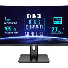 Warp WRP27-165-B 27 inç 165Hz 1ms Curved Oyuncu Monitörü