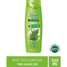 Wash & Go Bitki Özlü 360 ml Şampuan
