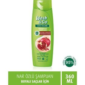 Wash & Go Nar Özlü 360 ml Şampuan