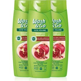Wash & Go Nar Özlü 3x360 ml Şampuan