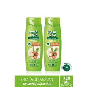 Wash & Go Shea Özlü 2x360 ml Şampuan