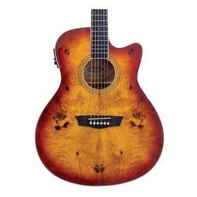 Washburn Deep Forest Burl Ace Amber Fade Elektro Akustik Gitar
