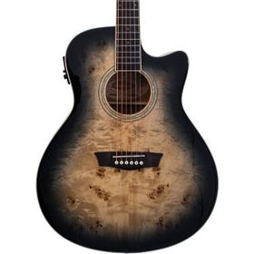 Washburn Deep Forest Burl Ace Black Fade Elektro Akustik Gitar