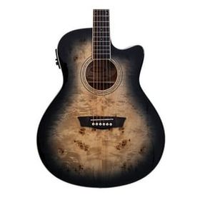 Washburn Deep Forest Burl Ace Black Fade Elektro Akustik Gitar