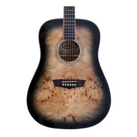 Washburn Deep Forest Burl Black Fade Akustik Gitar