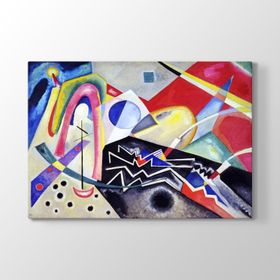 Wassily Kandinsky - White Zig Zags Tablosu