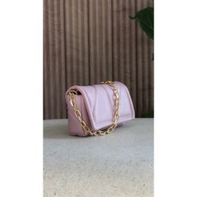 Watch Of Royal Celia Kapitone Pudra Pembe Deri Çapraz Askılı Kadın Omuz ve El Çantası